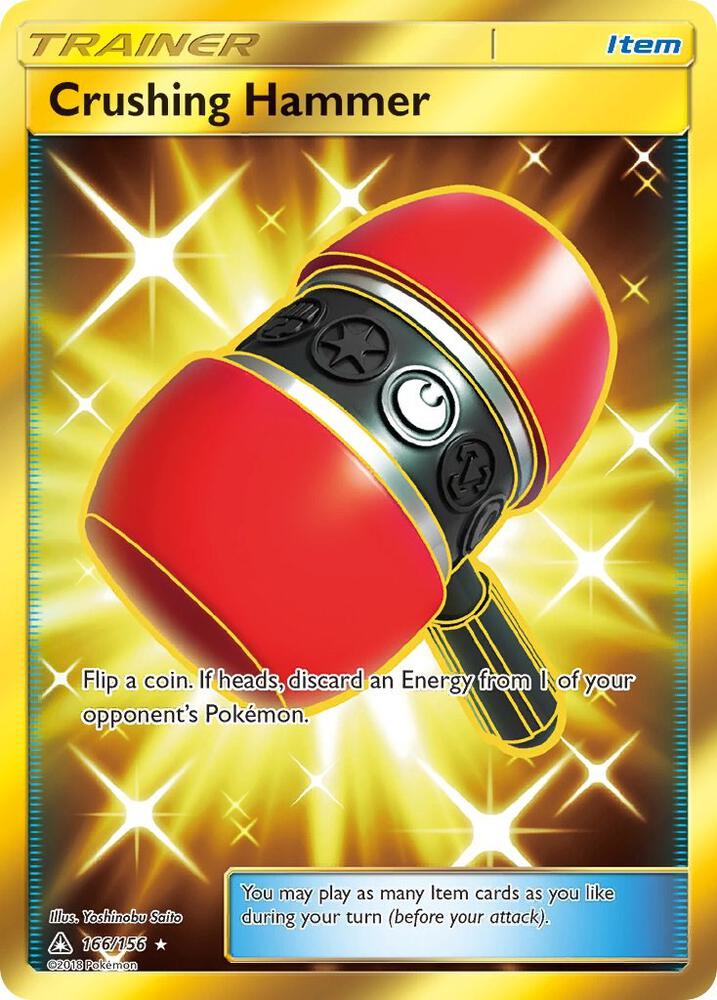 2018 Pokemon SM - Ultra Prism 166/156 Crushing Hammer Secret Rare