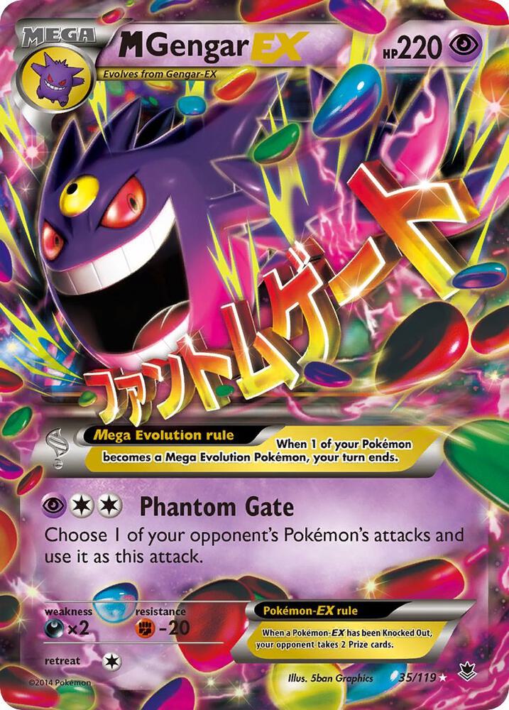 M Gengar EX 35/119 (XY - Phantom Forces)  - Holofoil