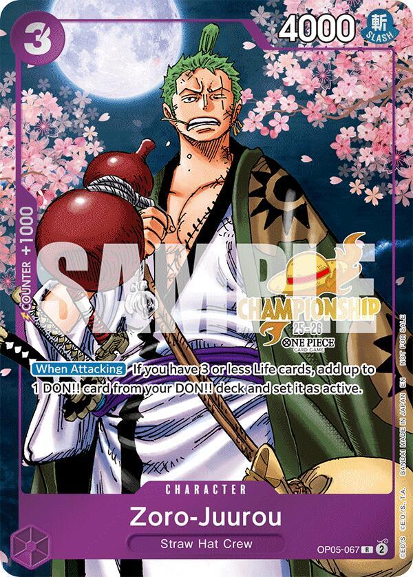 Zoro Juurou (25-26 Event Pack) OP05-067 (One Piece Promotion Cards)  - Foil
