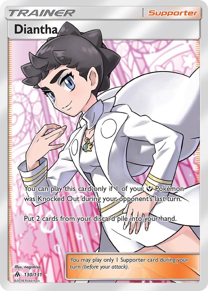 2018 Pokemon SM - Forbidden Light 130/131 Diantha (Full Art) Ultra Rare