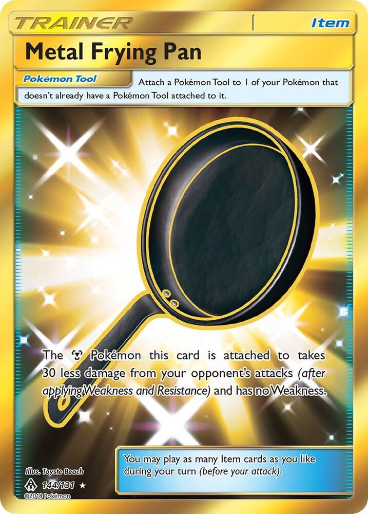 2018 Pokemon SM - Forbidden Light 144/131 Metal Frying Pan (Secret) Secret Rare