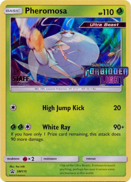 2016 Pokemon SM Promos SM115 Pheromosa - SM115 (Prerelease) [Staff] Promo