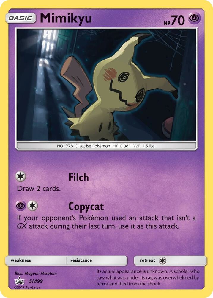 2016 Pokemon SM Promos SM99 Mimikyu - SM99 Promo