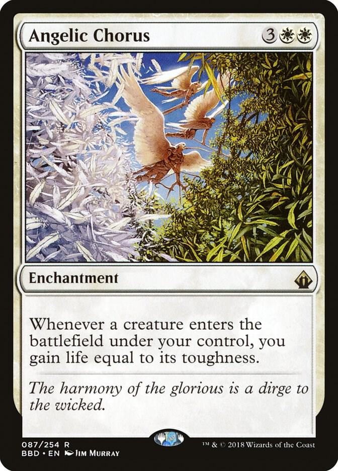 MTG Battlebond 87 Angelic Chorus R NM