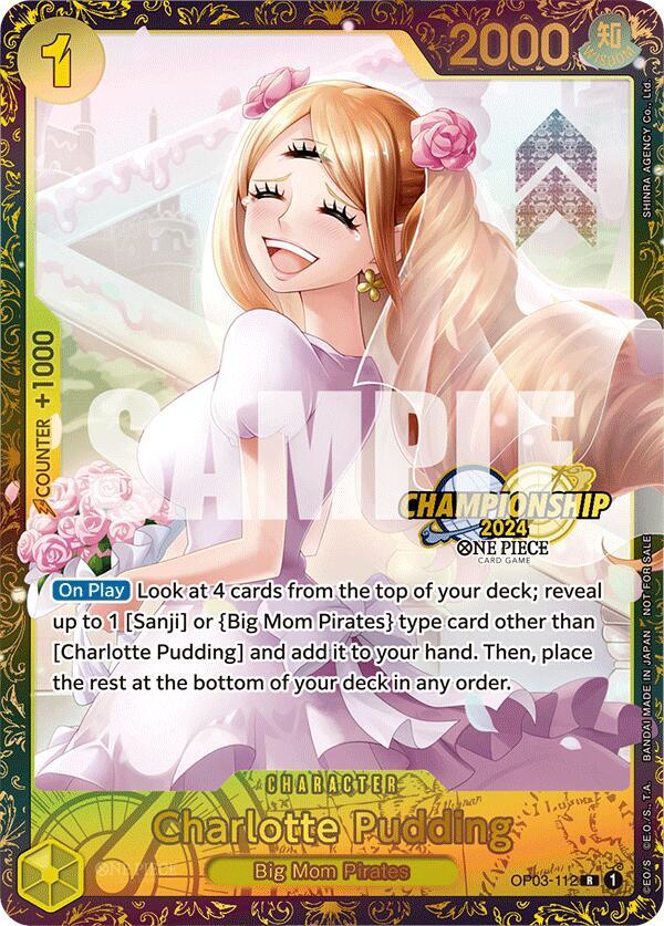 Charlotte Pudding (Championship 2024) OP03-112 (One Piece Promotion Cards)  - Foil
