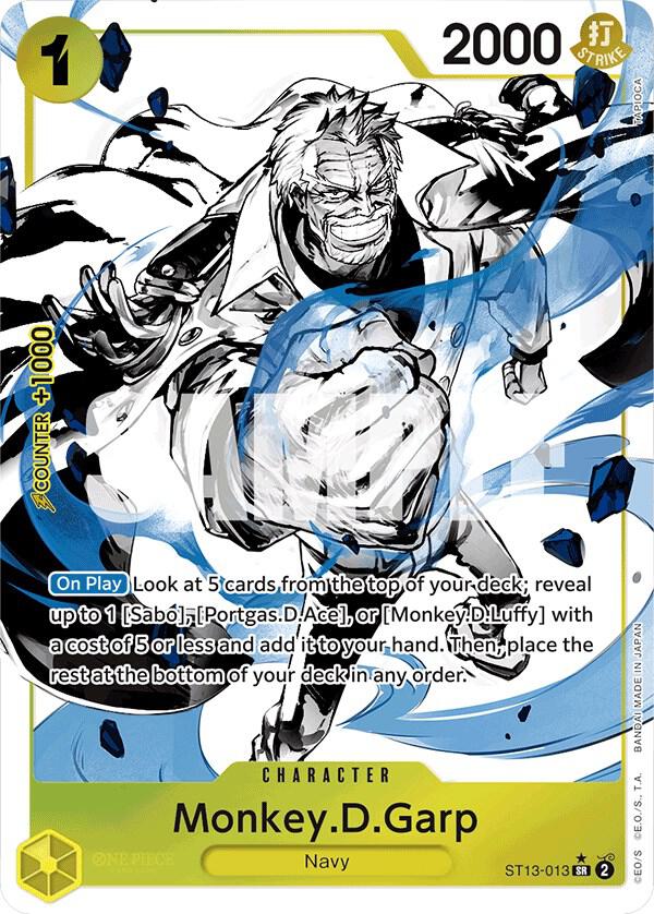 Monkey.D.Garp ST13-013 (Ultra Deck: The Three Brothers)  - Parallel Foil