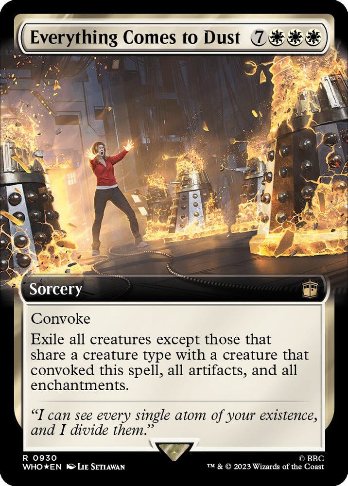 Everything Comes to Dust 930/331 (Universes Beyond: Doctor Who)  - Extended Art Surge Foil