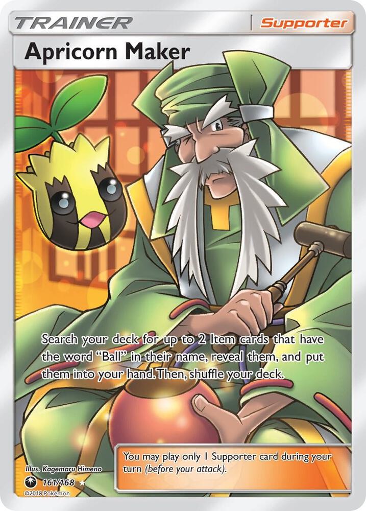 2018 Pokemon SM - Celestial Storm 161/168 Apricorn Maker (Full Art) Ultra Rare