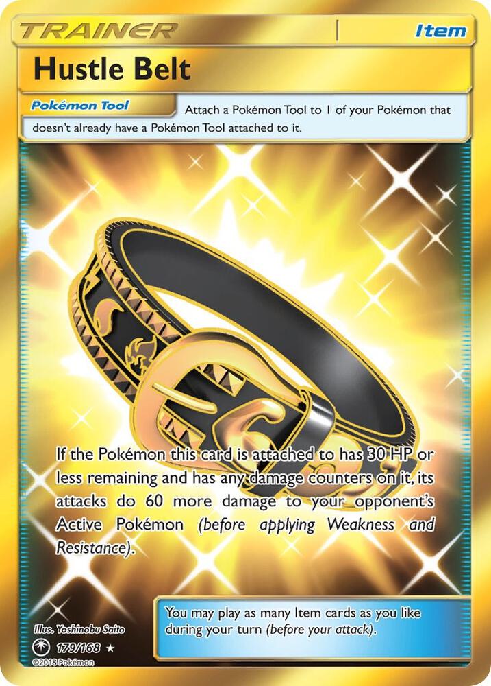 2018 Pokemon SM - Celestial Storm 179/168 Hustle Belt Secret Rare