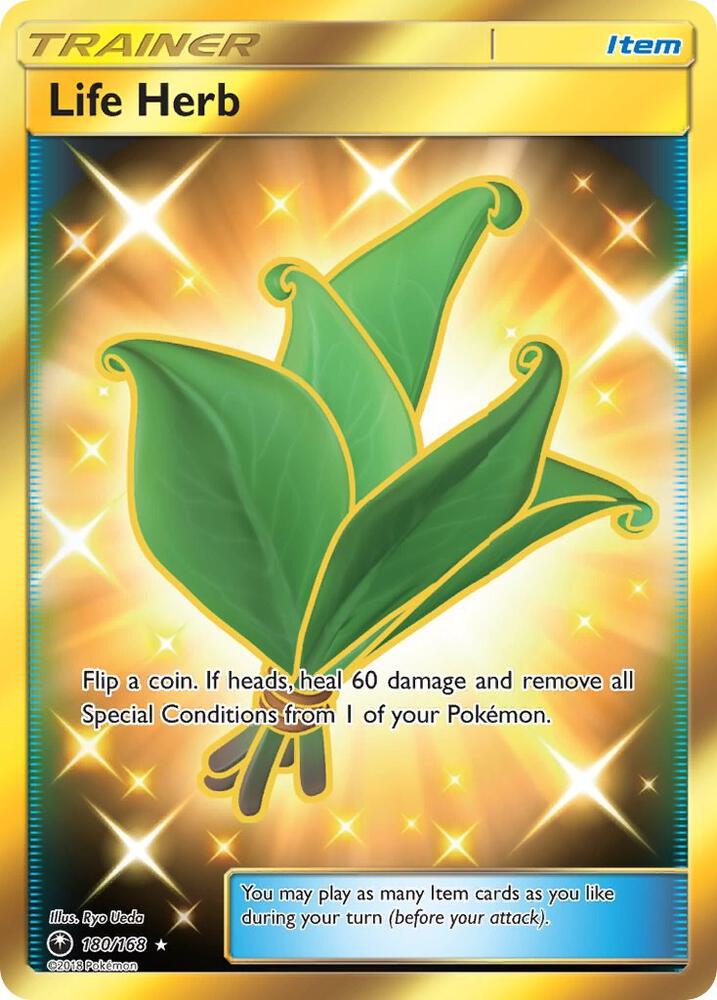 2018 Pokemon SM - Celestial Storm 180/168 Life Herb  Secret Rare