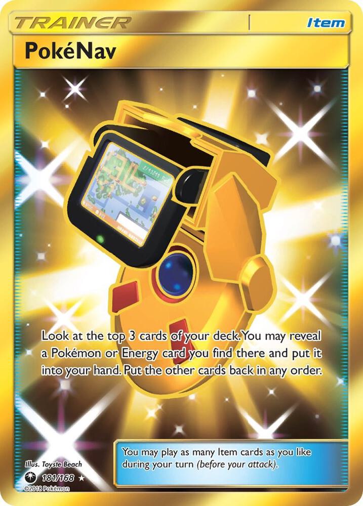 2018 Pokemon SM - Celestial Storm 181/168 PokeNav Secret Rare