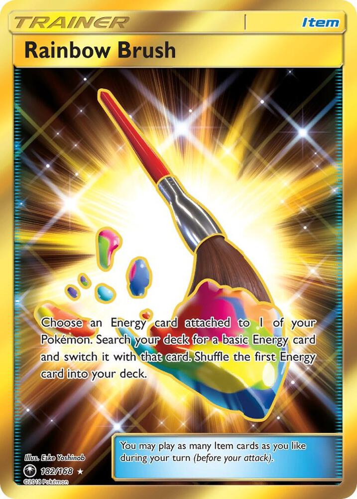 2018 Pokemon SM - Celestial Storm 182/168 Rainbow Brush Secret Rare