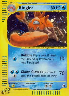 Kingler  015/165 (Expedition)  - Holofoil