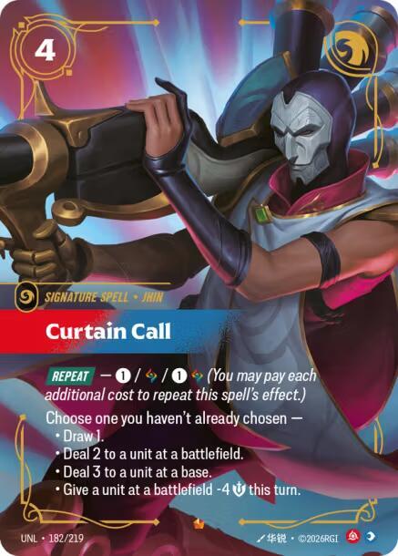 Curtain Call 182/219 (Unleashed)  - Foil