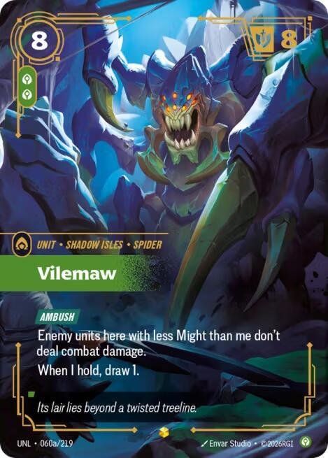 Vilemaw Alternate Art 060a/219 (Unleashed)  - Foil