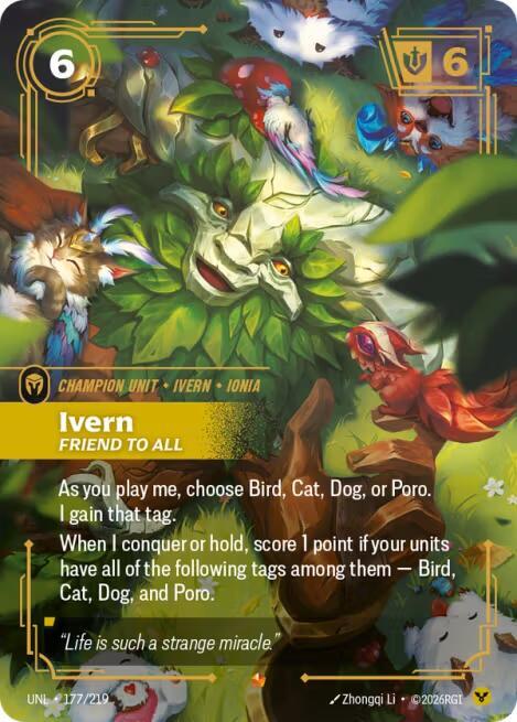 Ivern - Friend to All 177/219 (Unleashed)  - Foil