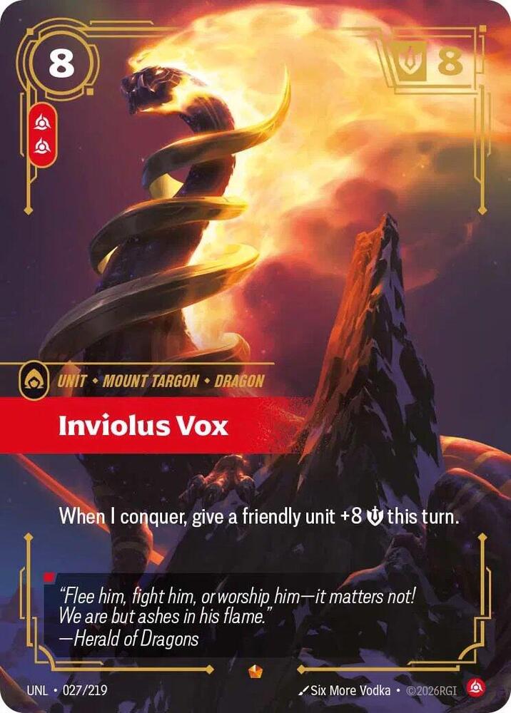 Inviolus Vox 027/219 (Unleashed)  - Foil