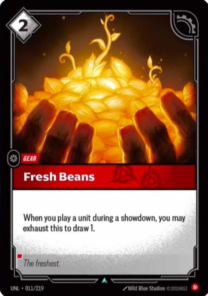 Fresh Beans 011/219 (Unleashed)  - Foil
