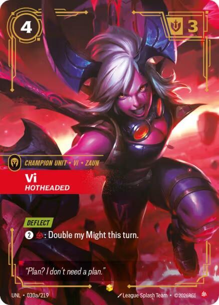 Vi - Hotheaded 030a/219 (Unleashed)  - Foil