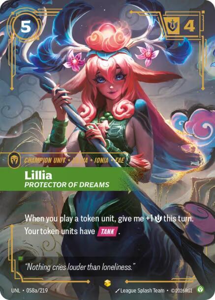 Lillia - Protector of Dreams 058a/219 (Unleashed)  - Foil