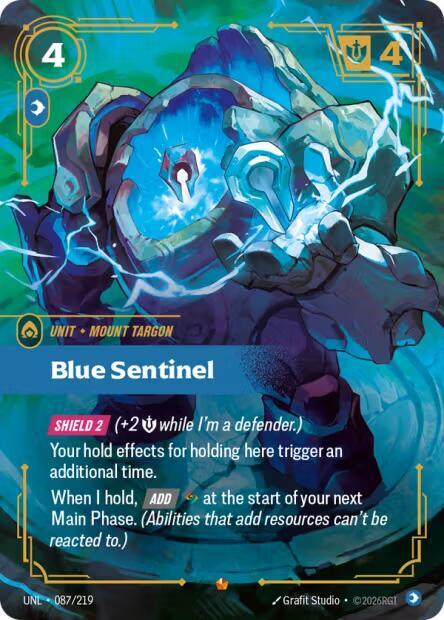 Blue Sentinel 087/219 (Unleashed)  - Foil