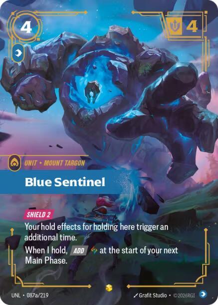 Blue Sentinel 087a/219 (Unleashed)  - Foil