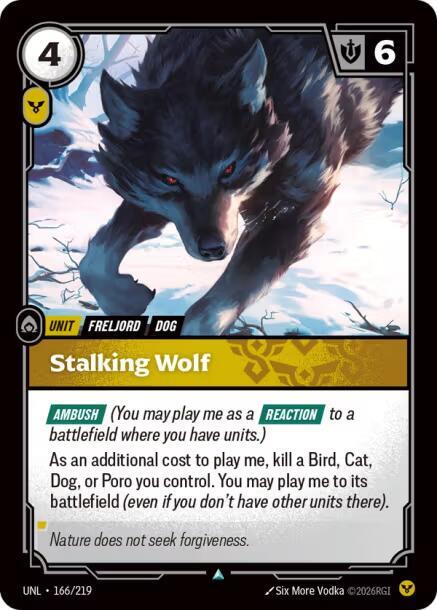 Stalking Wolf 166/219 (Unleashed)  - Foil