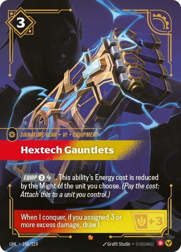 Hextech Gauntlets 188/219 (Unleashed)  - Foil
