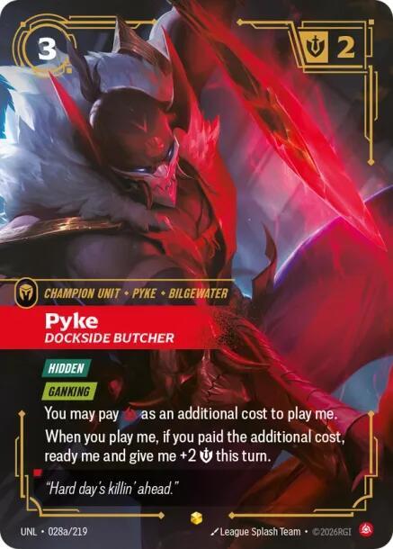 Pyke - Dockside Butcher 028a/219 (Unleashed)  - Foil
