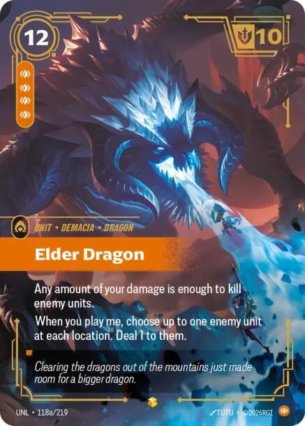 Elder Dragon 118a/219 (Unleashed)  - Foil