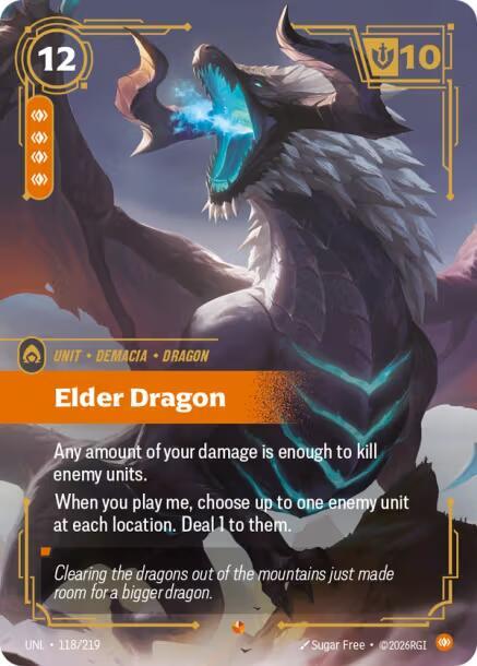 Elder Dragon 118/219 (Unleashed)  - Foil