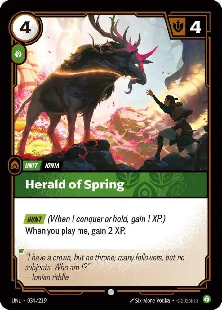 Herald of Spring 034/219 (Unleashed)  - Foil