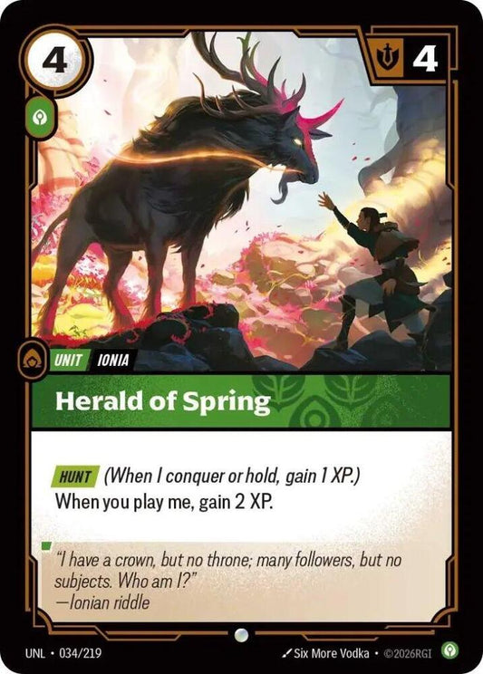 Herald of Spring 034/219 (Unleashed)  - Foil