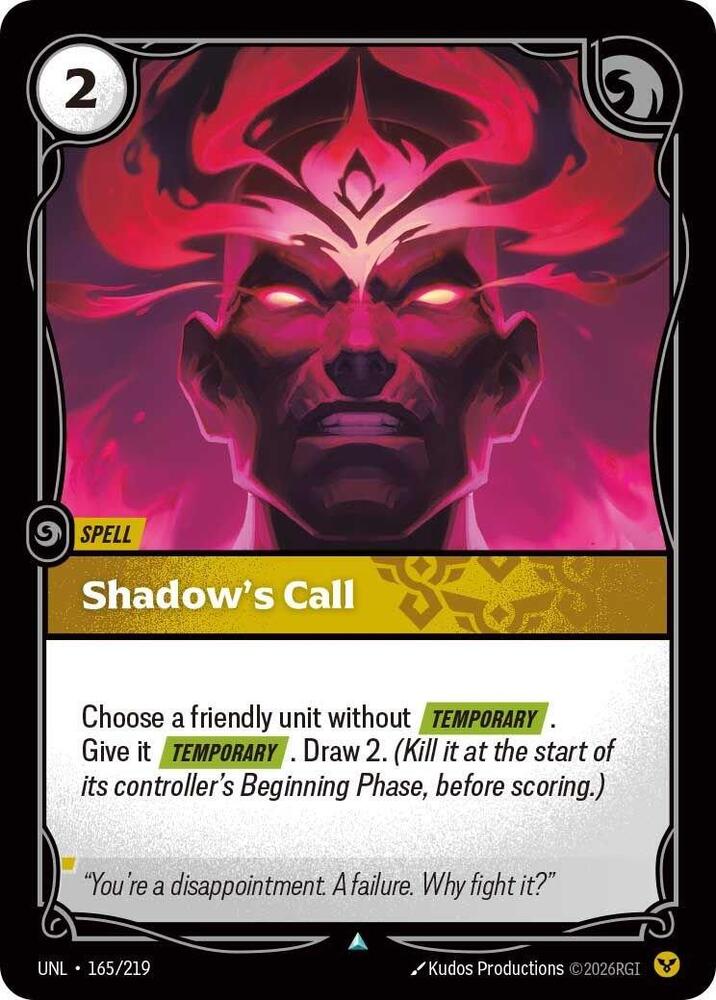 Shadow's Call 165/219 (Unleashed) 