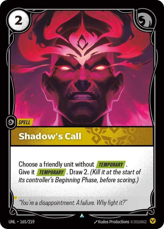 Shadow's Call 165/219 (Unleashed) 