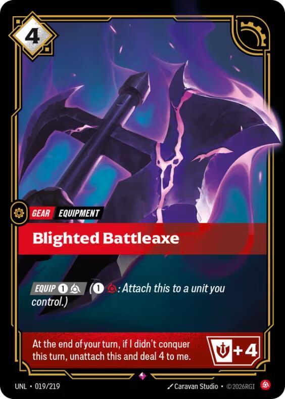 Blighted Battleaxe (DUPE) 019/219 (Unleashed)  - Foil