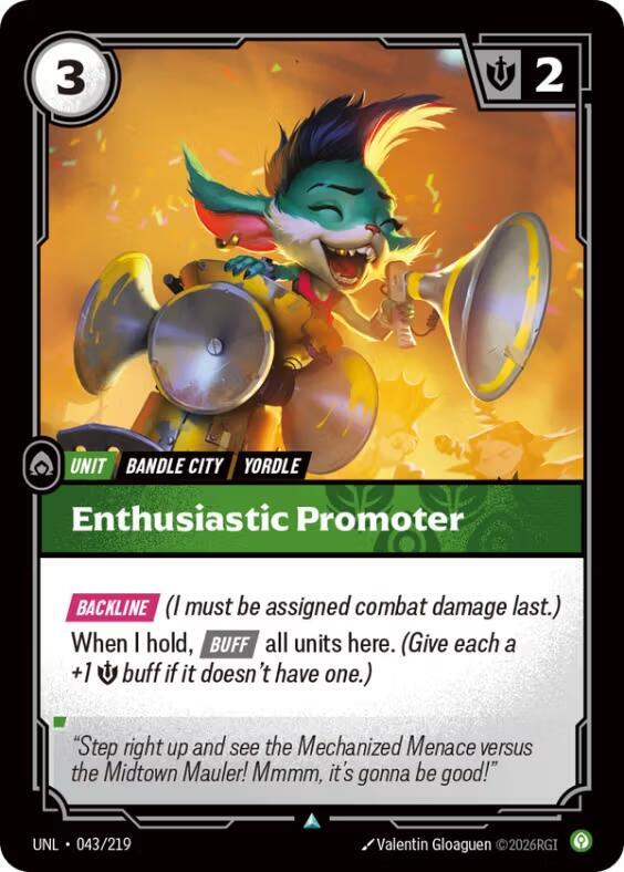 Enthusiastic Promoter 043/219 (Unleashed)  - Foil