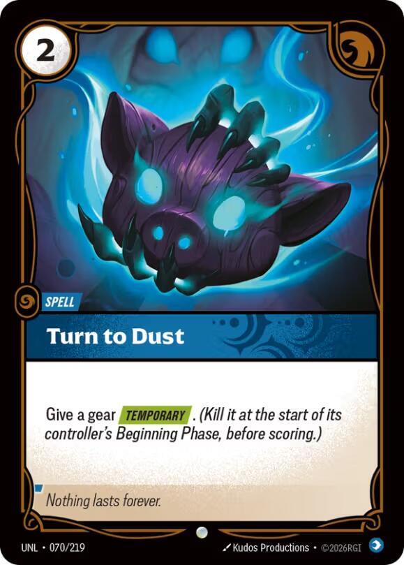 Turn to Dust 070/219 (Unleashed) 