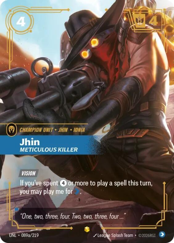 Jhin - Meticulous Killer 089a/219 (Unleashed)  - Foil