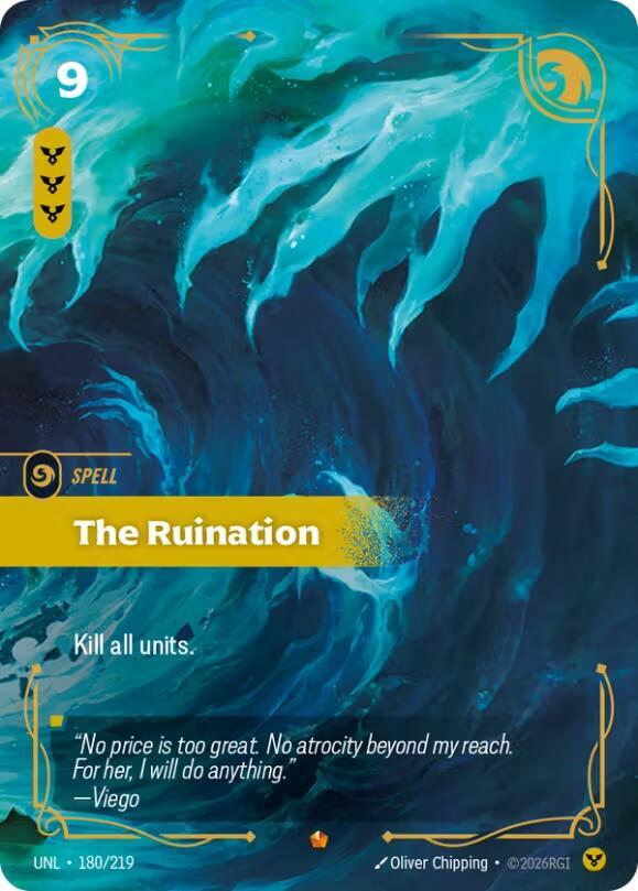 The Ruination 180/219 (Unleashed)  - Foil
