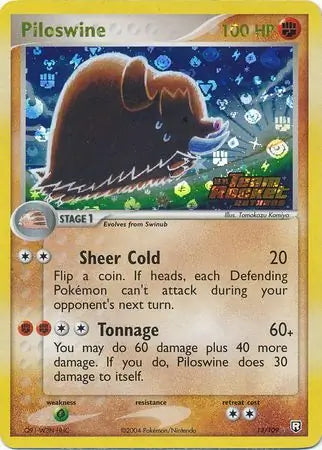 Piloswine 13/109 (Team Rocket Returns)  - Reverse Holofoil