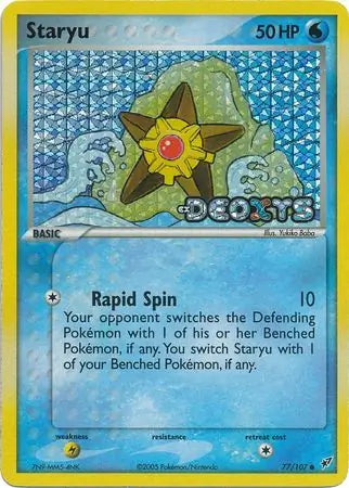 Staryu 77/107 (Deoxys)  - Reverse Holofoil