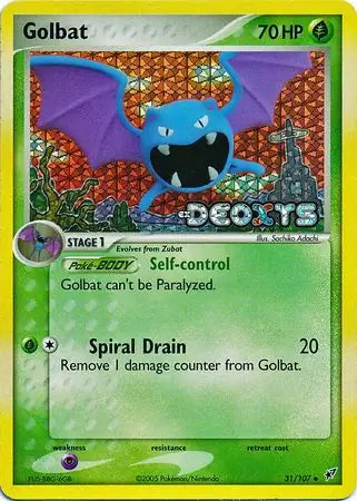 Golbat 31/107 (Deoxys)  - Reverse Holofoil
