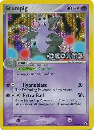 Grumpig 32/107 (Deoxys)  - Reverse Holofoil