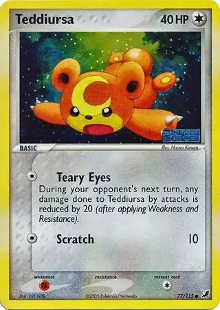 Teddiursa 77/115 (Unseen Forces)  - Reverse Holofoil