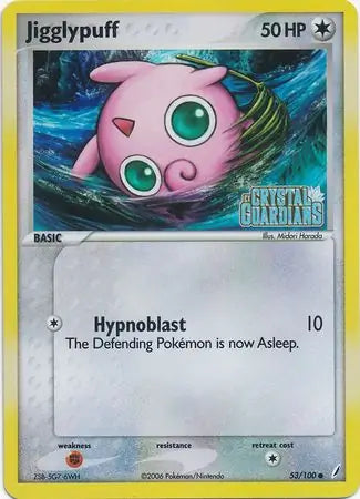 Jigglypuff 53/100 (Crystal Guardians)  - Reverse Holofoil