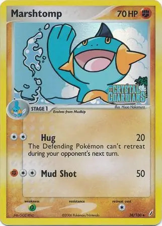 Marshtomp  38/100 (Crystal Guardians)  - Reverse Holofoil