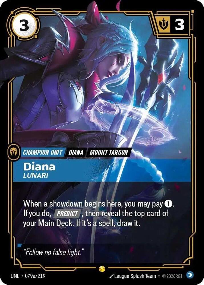 Diana - Lunari 079a/219 (Unleashed)  - Foil