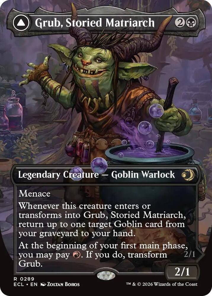 Grub Storied Matriarch Borderless 289 (Lorwyn Eclipsed)  - Foil
