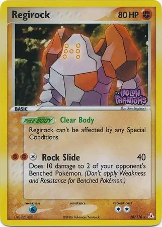 Regirock 28/110 (Holon Phantoms)  - Reverse Holofoil